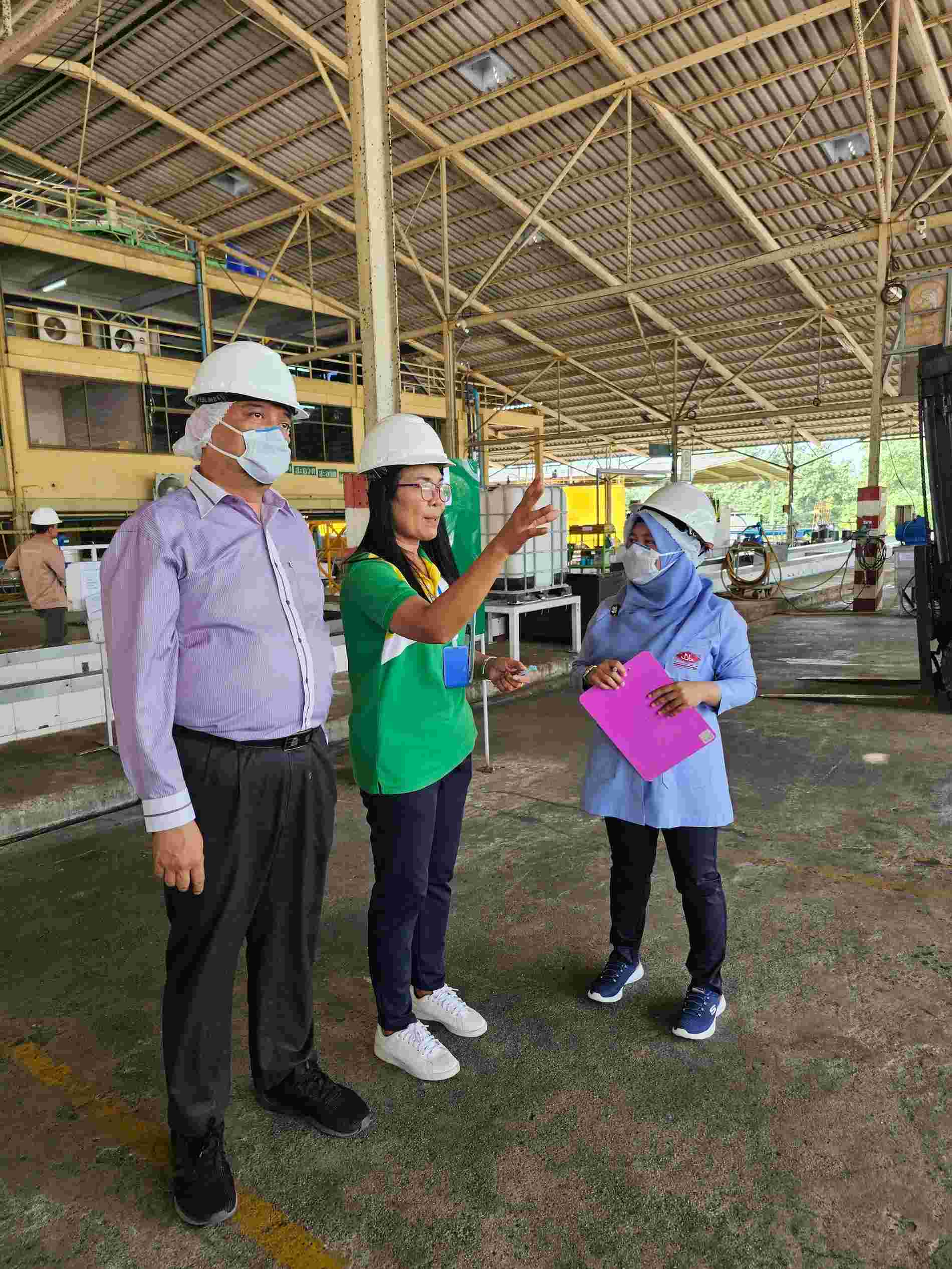 Inspection team at work